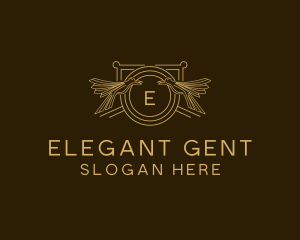 Elegant Bird Crest logo design