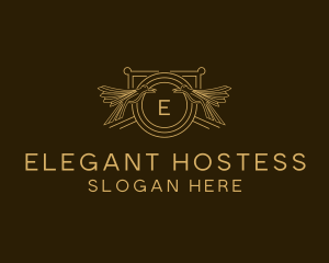 Elegant Bird Crest logo design