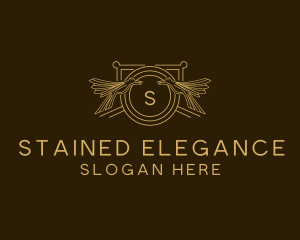 Elegant Bird Crest logo design