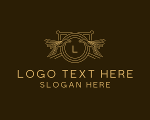 Luxury - Elegant Bird Crest logo design