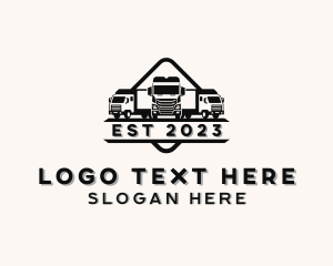 Truck - Delivery Truck Mover logo design