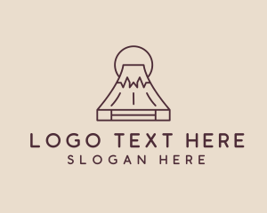 Outdoor - Volcano Mountain Peak logo design