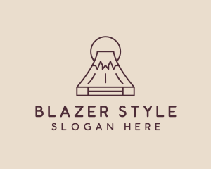 Volcano Mountain Peak logo design