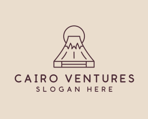 Volcano Mountain Peak logo design