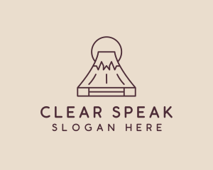 Volcano Mountain Peak logo design