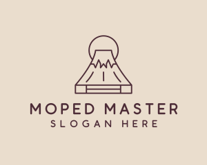 Volcano Mountain Peak logo design