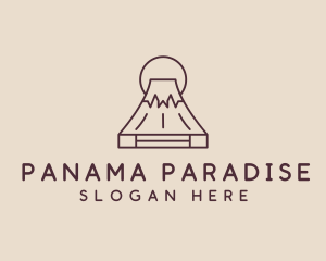 Volcano Mountain Peak logo design