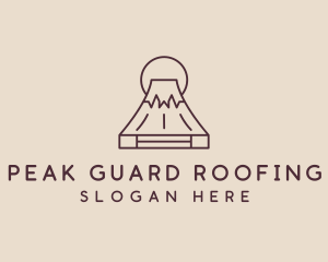 Volcano Mountain Peak logo design