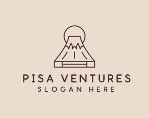 Volcano Mountain Peak logo design