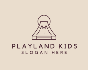 Volcano Mountain Peak logo design