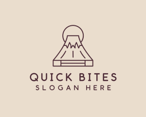 Volcano Mountain Peak logo design