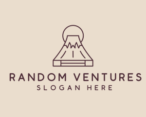 Volcano Mountain Peak logo design