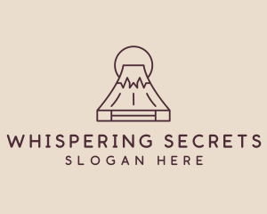 Volcano Mountain Peak logo design