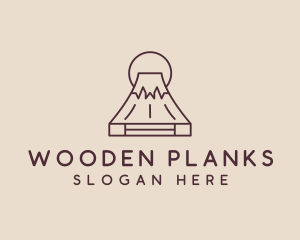 Volcano Mountain Peak logo design