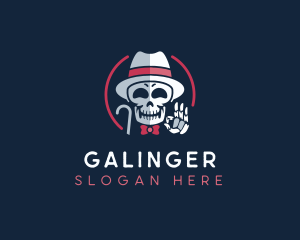 Skull - Skull Gentleman Fashion logo design