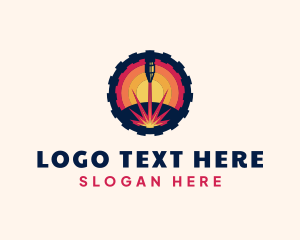 Laser Cutting - Laser Cutting Machine logo design