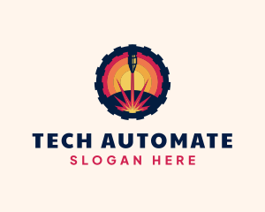 Automation - Laser Cutting Machine logo design