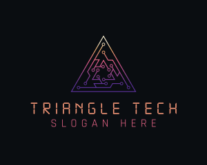 Triangle - Triangle Circuit Technology logo design