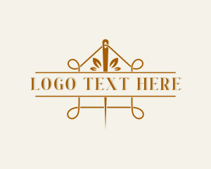 Dressmaker - Sewing Needle Dressmaker logo design