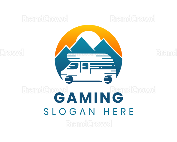 Camper Van Travel Vehicle Logo