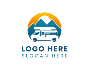 Camper Van Travel Vehicle Logo