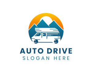 Vehicle - Camper Van Travel Vehicle logo design