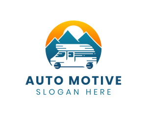 Vehicle - Camper Van Travel Vehicle logo design