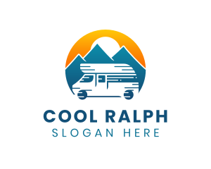 Travel - Camper Van Travel Vehicle logo design