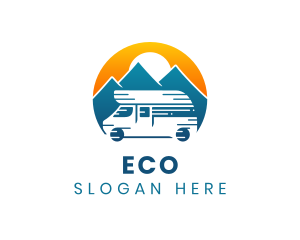 Camper Van Travel Vehicle logo design