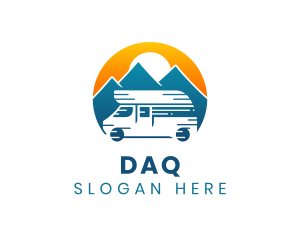 Camper Van Travel Vehicle logo design