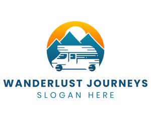 Travel - Camper Van Travel Vehicle logo design