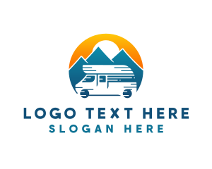 Outdoor - Camper Van Travel Vehicle logo design