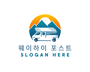 Camper Van Travel Vehicle logo design