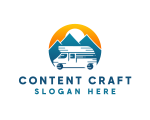 Camper Van Travel Vehicle logo design