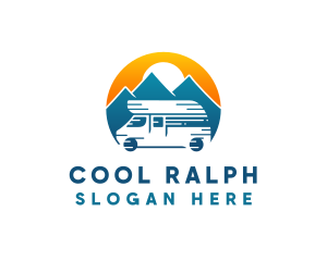 Camper Van Travel Vehicle logo design