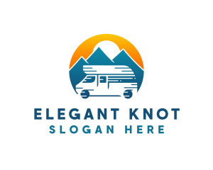 Camper Van Travel Vehicle logo design