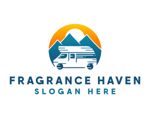 Camper Van Travel Vehicle logo design