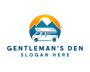 Camper Van Travel Vehicle logo design