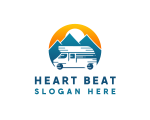 Camper Van Travel Vehicle logo design