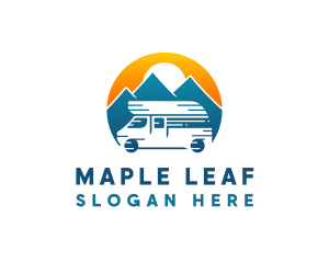 Camper Van Travel Vehicle logo design