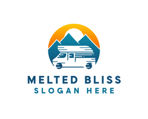 Camper Van Travel Vehicle logo design