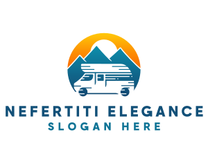 Camper Van Travel Vehicle logo design