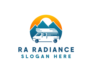 Camper Van Travel Vehicle logo design