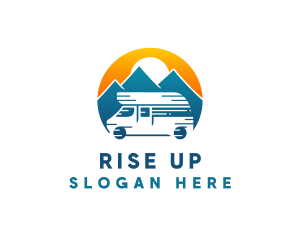 Camper Van Travel Vehicle logo design