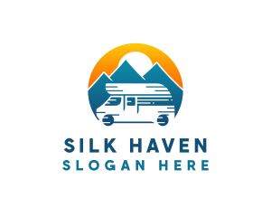 Camper Van Travel Vehicle logo design