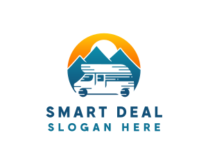 Camper Van Travel Vehicle logo design