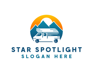 Camper Van Travel Vehicle logo design