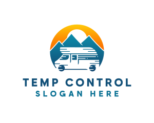 Camper Van Travel Vehicle logo design