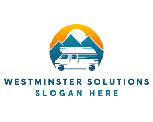 Camper Van Travel Vehicle logo design