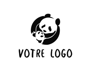Childcare - Wild Baby Panda logo design